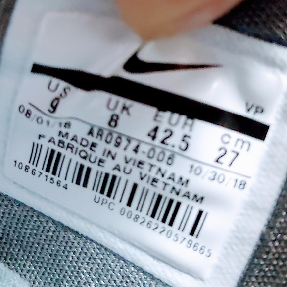 💥SOLD💥 NIKE Air Force Max Cool Grey Basketball Shoes Sneaker - Picture 8 of 8